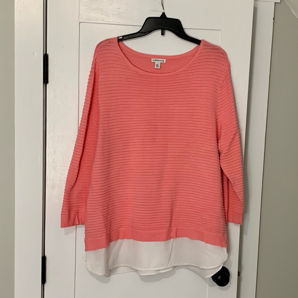 Croft and Barrow Sweater*Trending Bubble Gum Pink